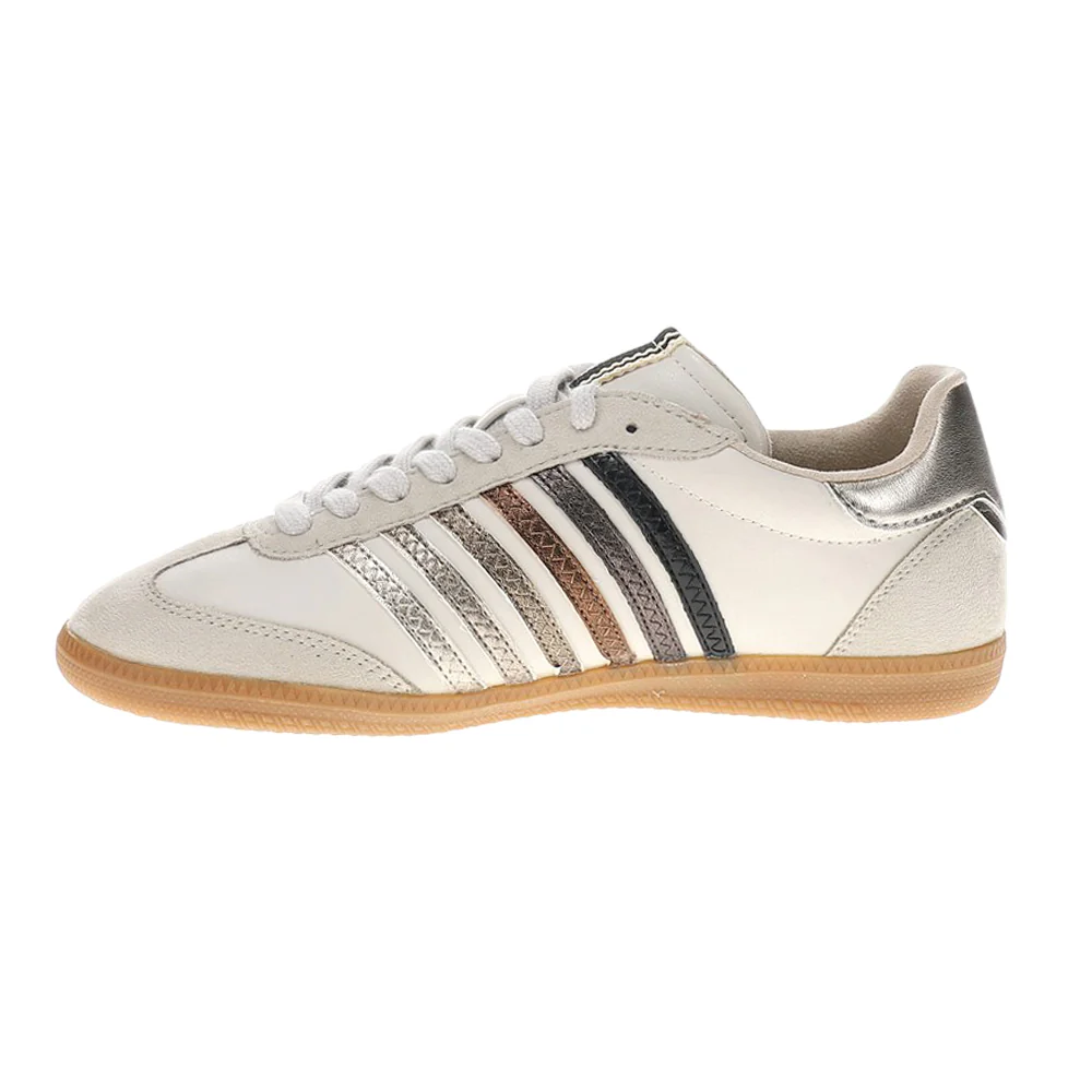 Stevie Metallic Lace Up Sneakers - Image 3