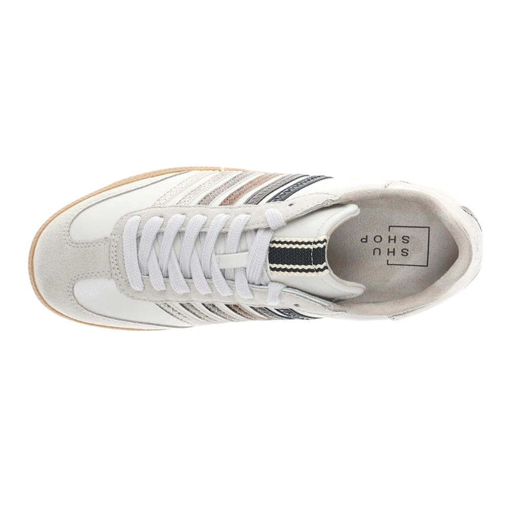 Stevie Metallic Lace Up Sneakers - Image 4
