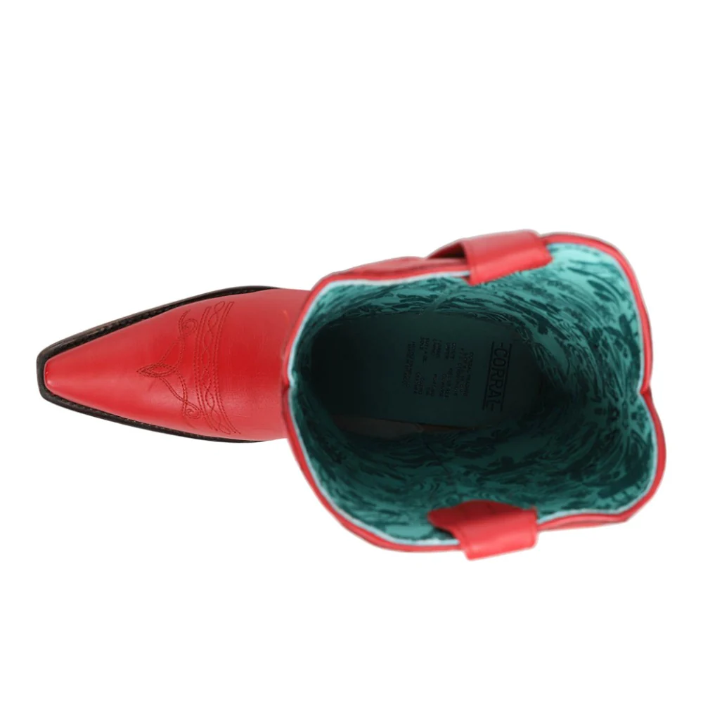 Stitch Embroidered Snip Toe Cowboy Boots - Image 4