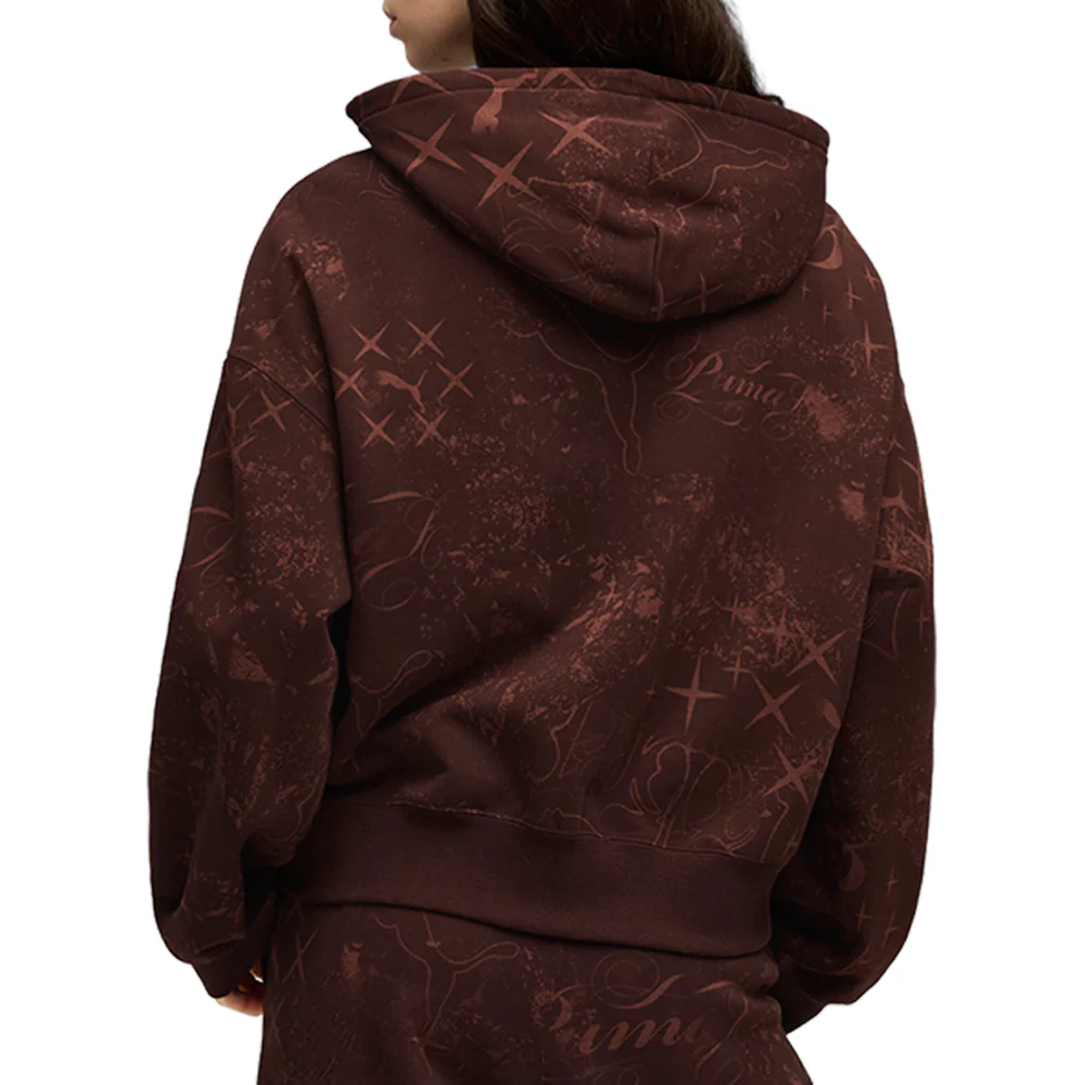 Street Glam Short Oversize Full Zip Hoodie - Image 4