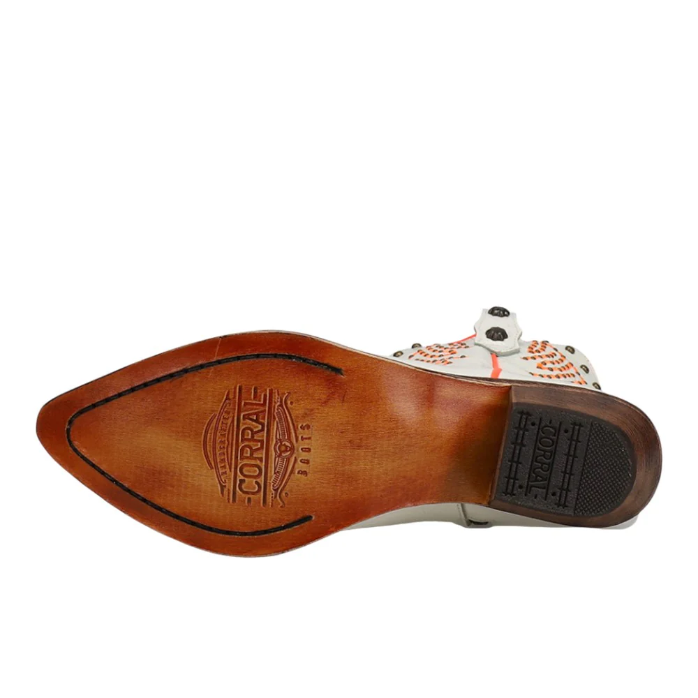 Studded Embroidered Pointed Toe Cowboy Boots - Image 5