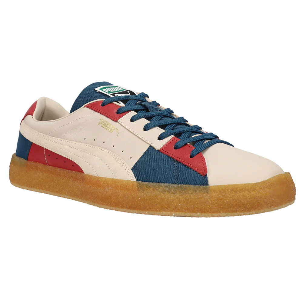 Suede Crepe Patch Lace Up Sneakers - Image 2
