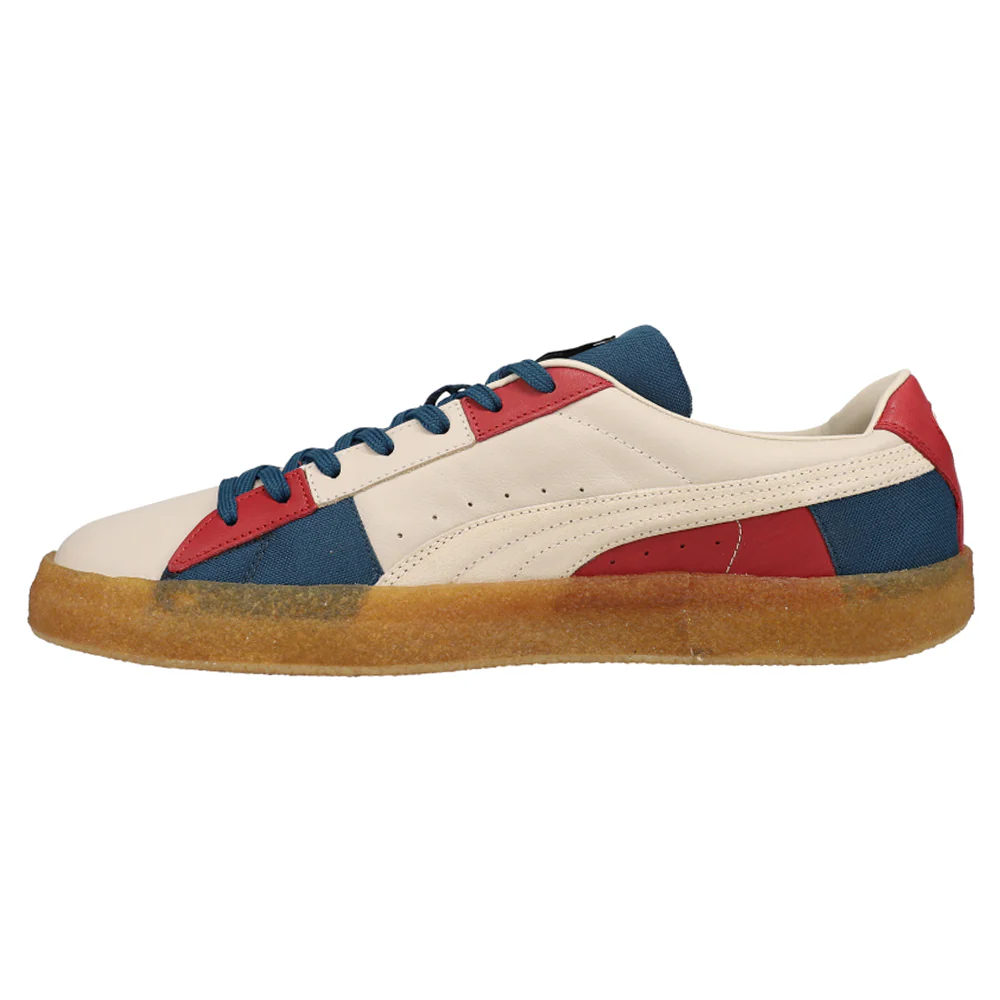 Suede Crepe Patch Lace Up Sneakers - Image 3