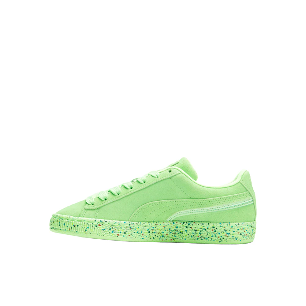 Suede Mono Triplex Neon Lace Up Sneakers (Big Kid) - Image 3