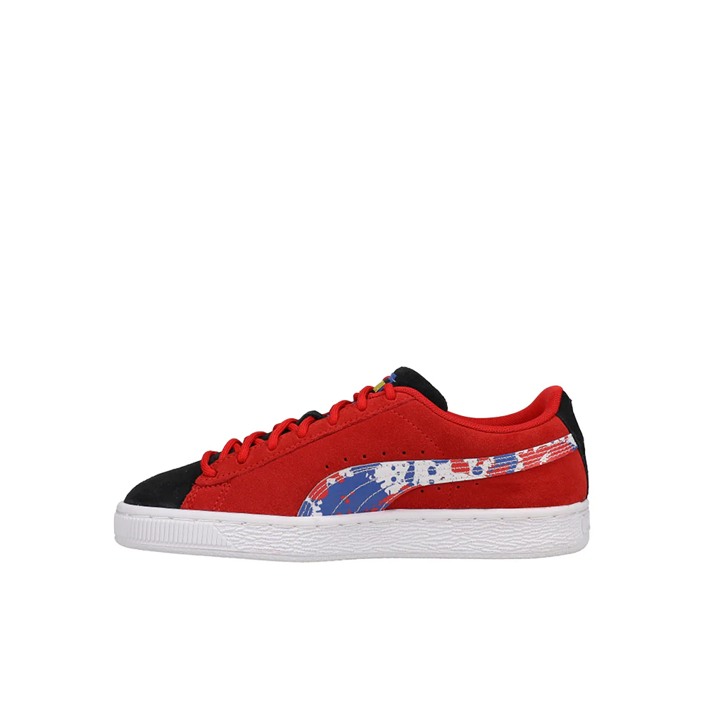 Suede Splash Lace Up Sneakers (Big Kid) - Image 3