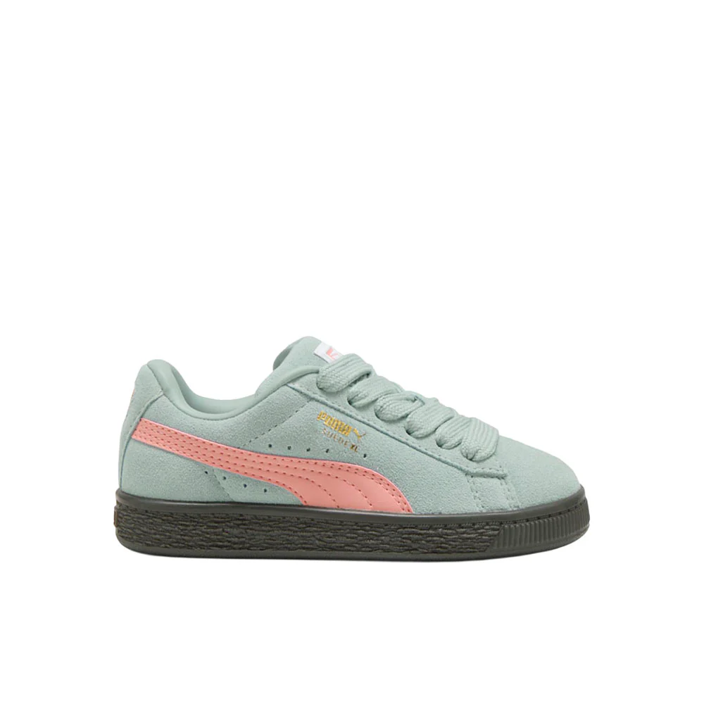 Suede XL Lace Up Sneakers (Little Kids)