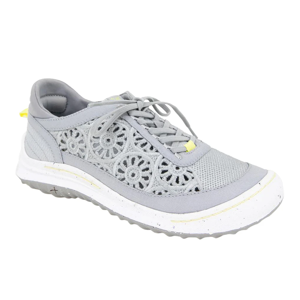 Sunny Plant Based Floral Cut Out Lace Up Sneakers - Image 2