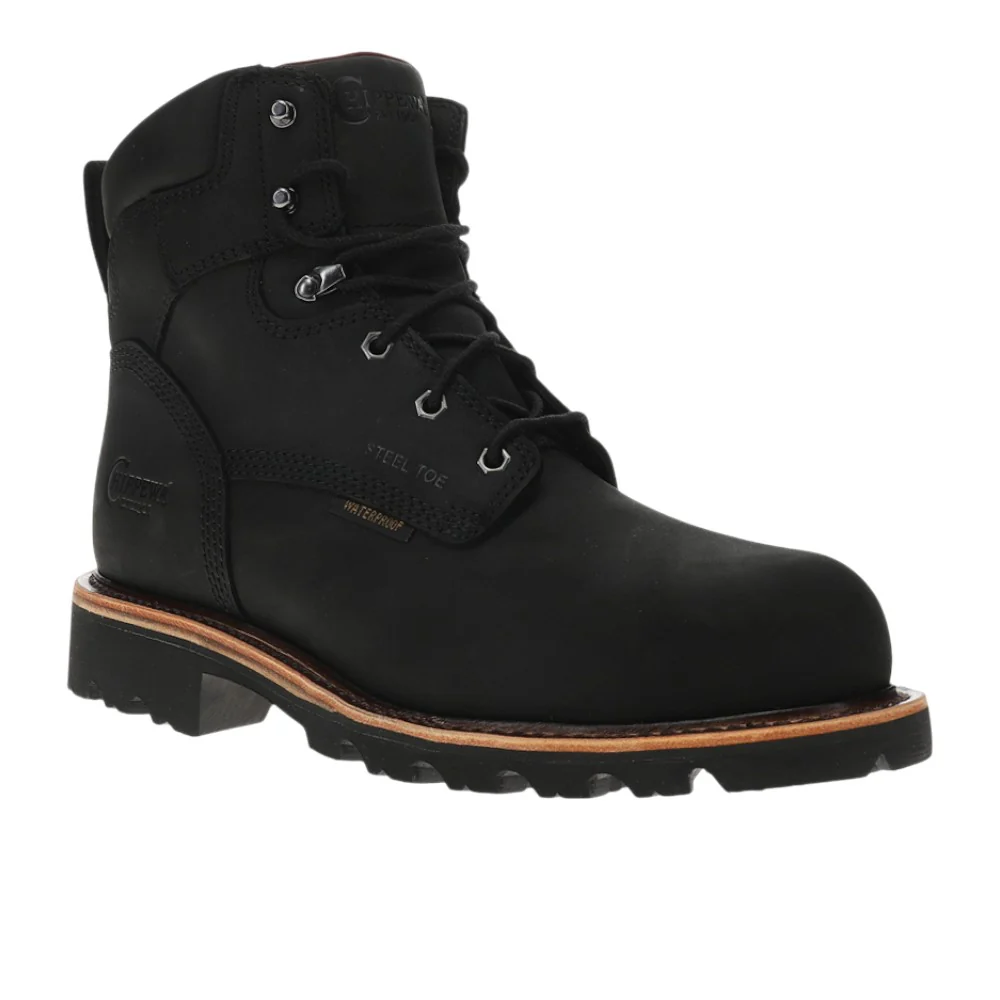 Super DNA 6 Inch Waterproof Steel Toe Lace Up Work Boots - Image 2