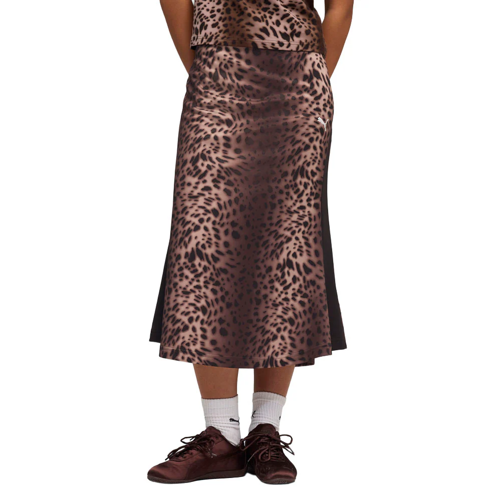 T7 Leo Luxe Aop Midi Skirt - Image 3