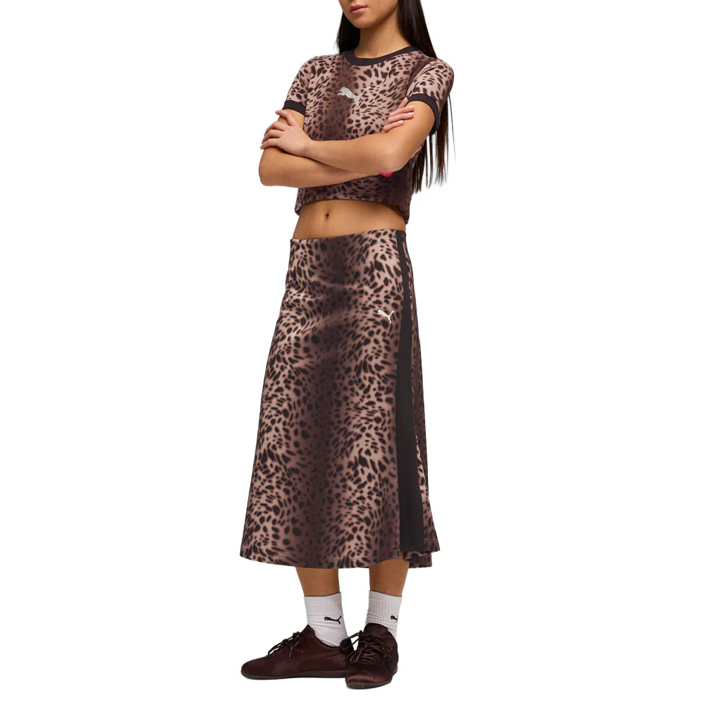 T7 Leo Luxe Aop Midi Skirt - Image 5