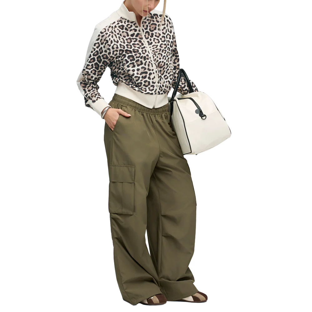 T7 Leo Luxe Cheetah Print Short Full Zip Track Jacket - Image 5