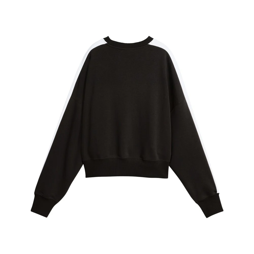 T7 Over-Oversized Crew Neck Long Sleeve Sweatshirt - Image 2