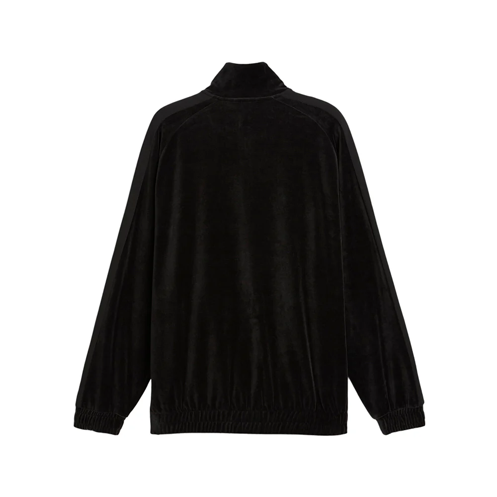 T7 Oversized Velour Track Full Zip Jacket - Image 2