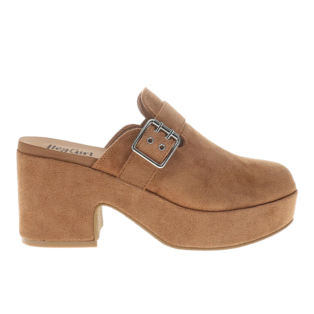 Tell Me More Block Heel Platform Clogs