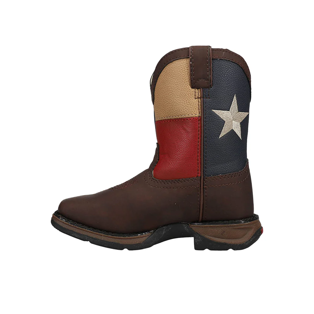 Texas Flag Square Toe Wellington Cowboy Boots (Toddler) - Image 3