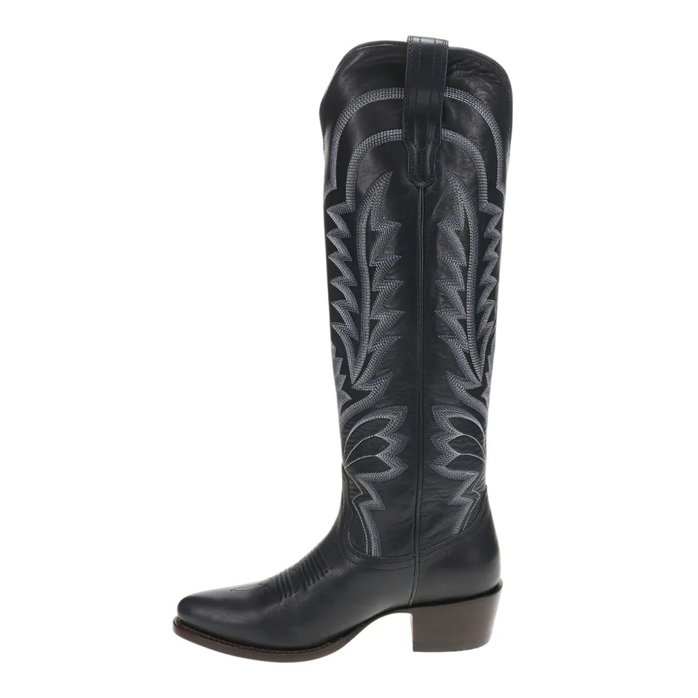 The Abby Round Toe Cowboy Boots - Image 3