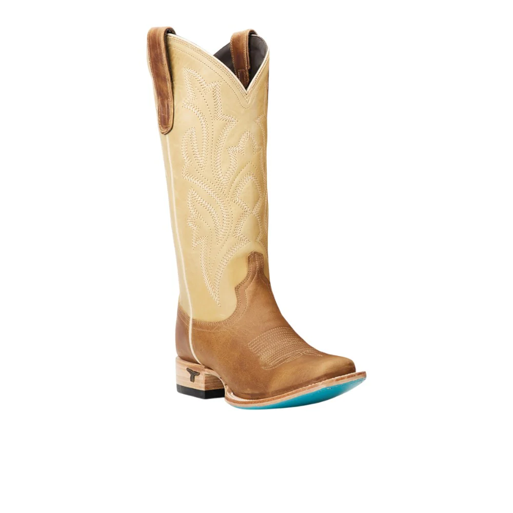 Classic Embroidered Square Toe Cowboy Boot - Image 2