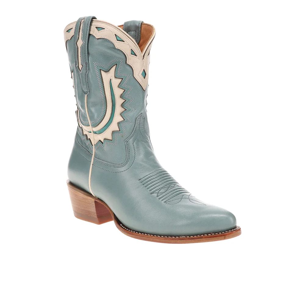 The Jolene Embroidered Tooled Inlay Round Toe Cowboy Boots - Image 2