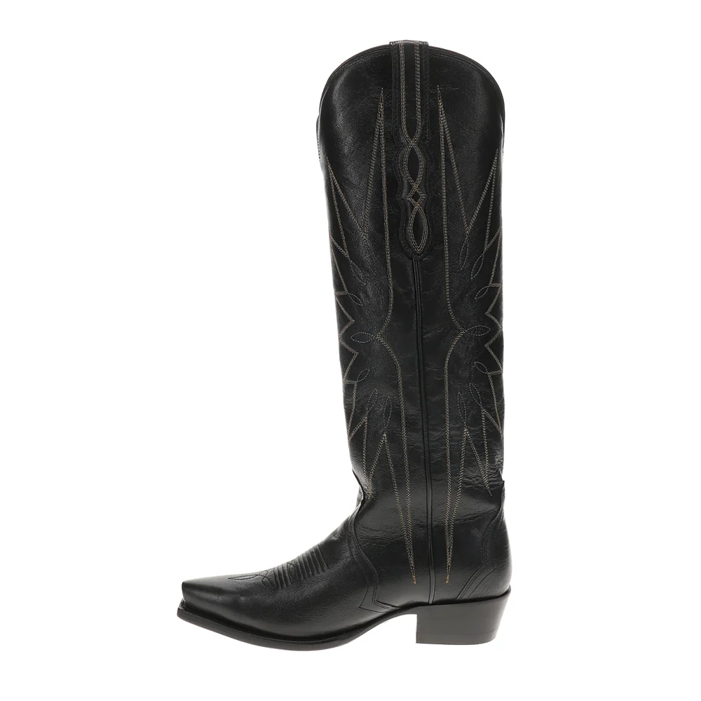 The Loretta Embroidered Snip Toe Cowboy Boots - Image 3