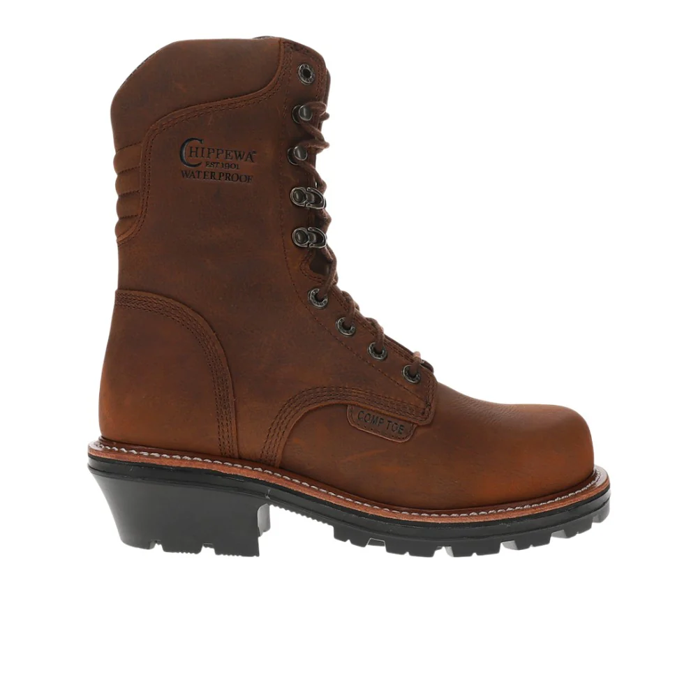 Thunderstruck 9 Inch Waterproof Nano Composite Toe Logger Work Boots