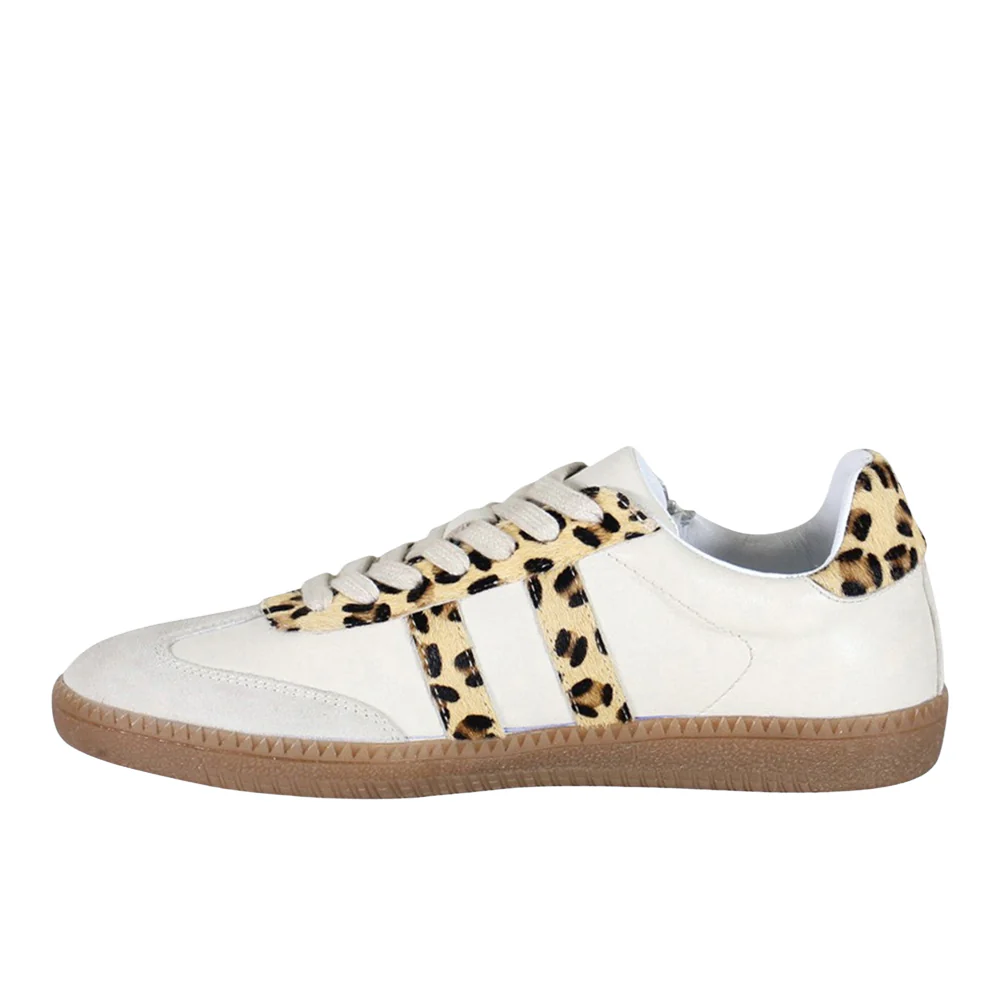 To Paz Leopard Lace Up Sneakers - Image 3