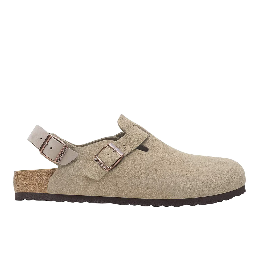 Tokio Suede Leather Clogs