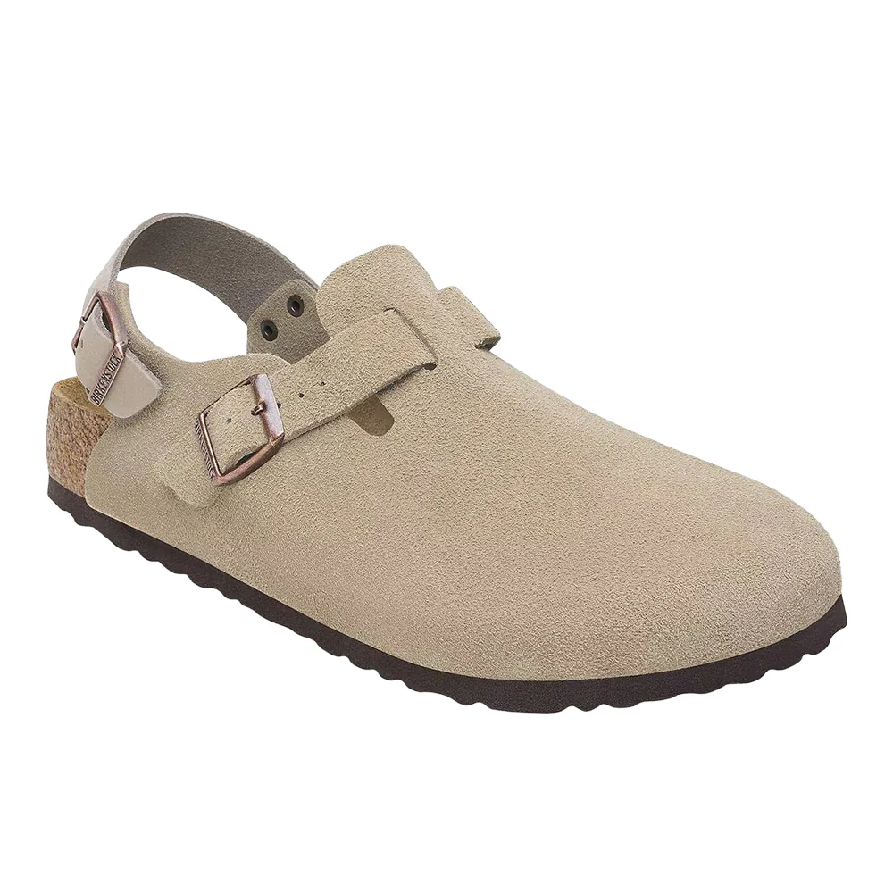 Tokio Suede Leather Clogs - Image 2