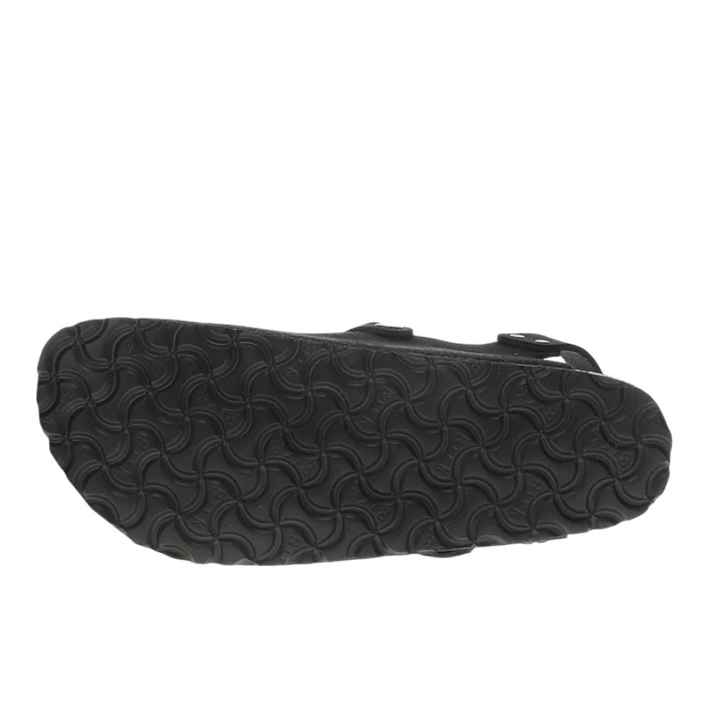 Tokio Suede Leather Footbed Clogs - Image 5