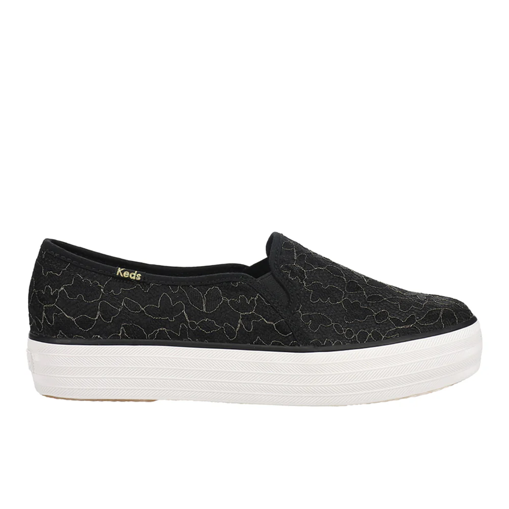 Triple Decker Lace Celebrations Slip On Sneakers