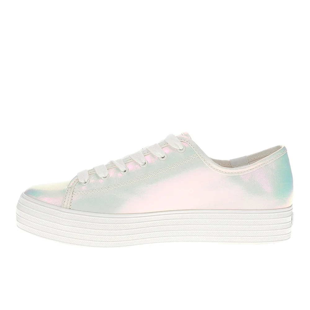 Triple Kick Canvas Floral Embellished Celebrations Lace Up Sneakers - Image 3