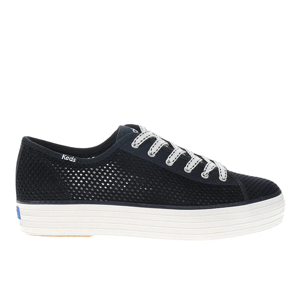 Triple Kick Cotton Mesh Lace Up Sneakers