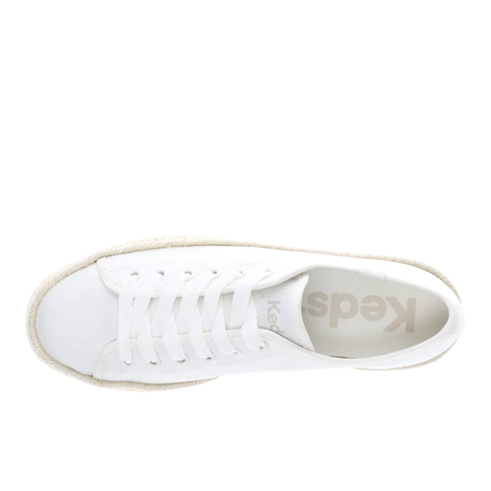 Triple Up Canvas Jute Foxing Lace Up Sneakers - Image 4