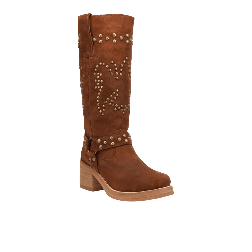 Troubadour Studded Round Toe Pull On Boots - Image 2