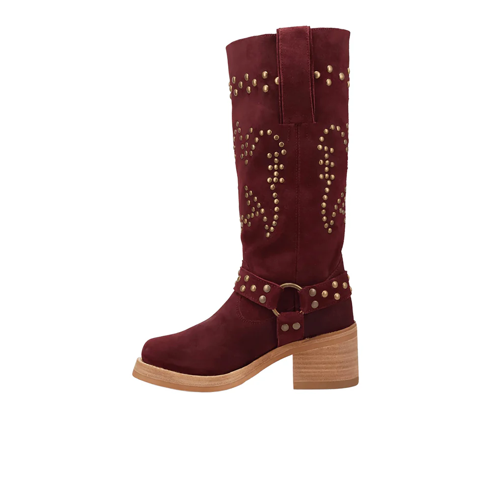 Troubadour Studded Round Toe Pull On Boots - Image 3