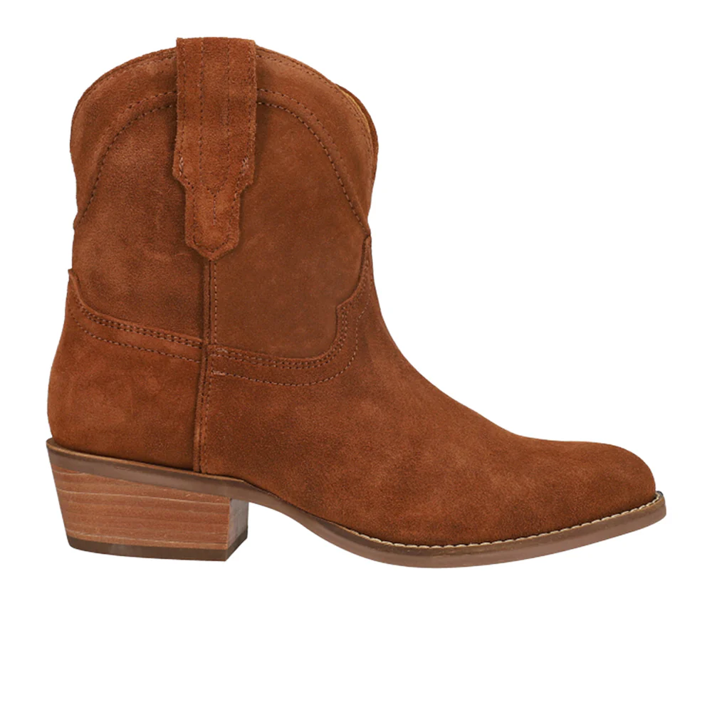 Tumbleweed Roper Round Toe Pull On Cowboy Booties