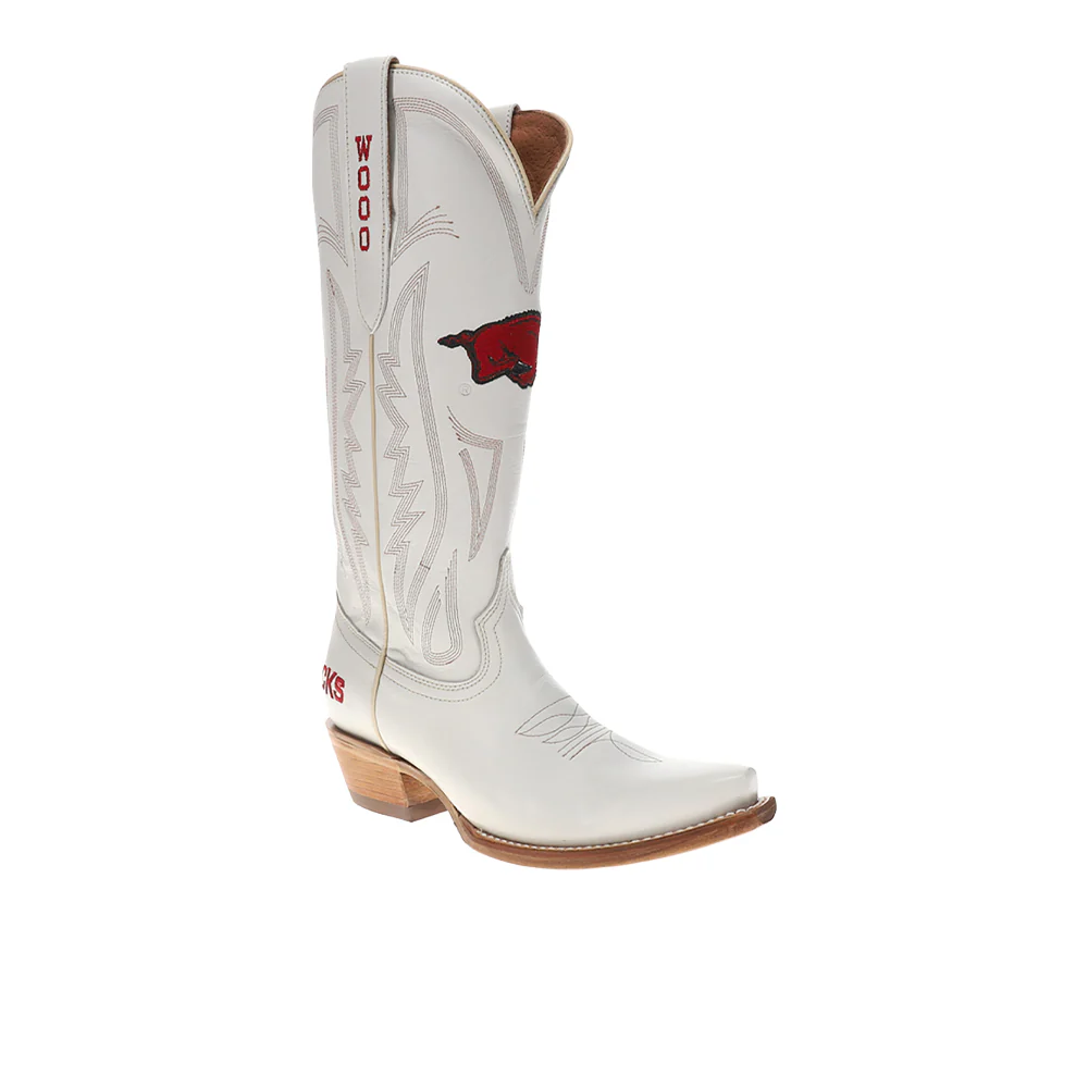 University of Arkansas Gameday Snip Toe Pull On Cowboy Boots - Image 2