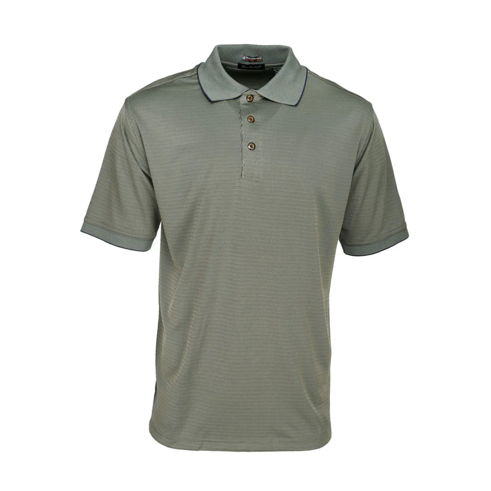 UPF 30+ Jacquard Short Sleeve Polo Shirt