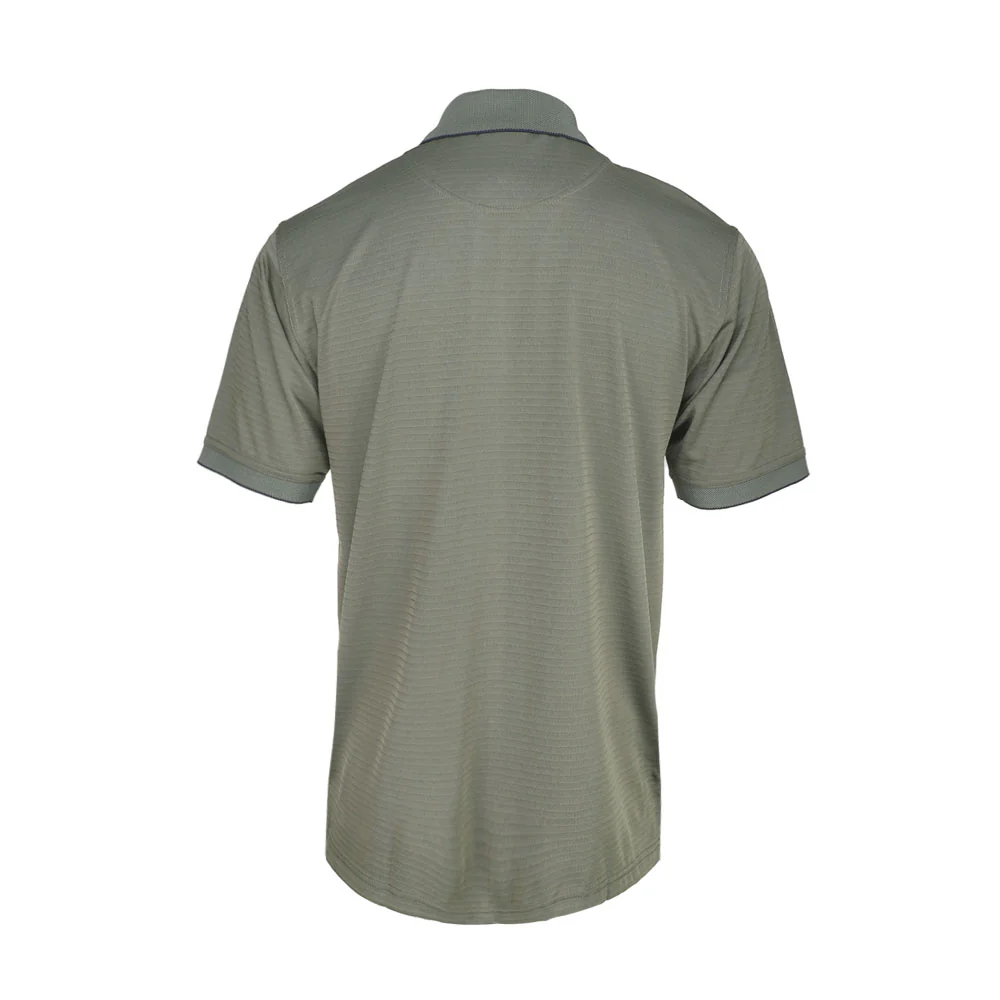 UPF 30+ Jacquard Short Sleeve Polo Shirt - Image 2