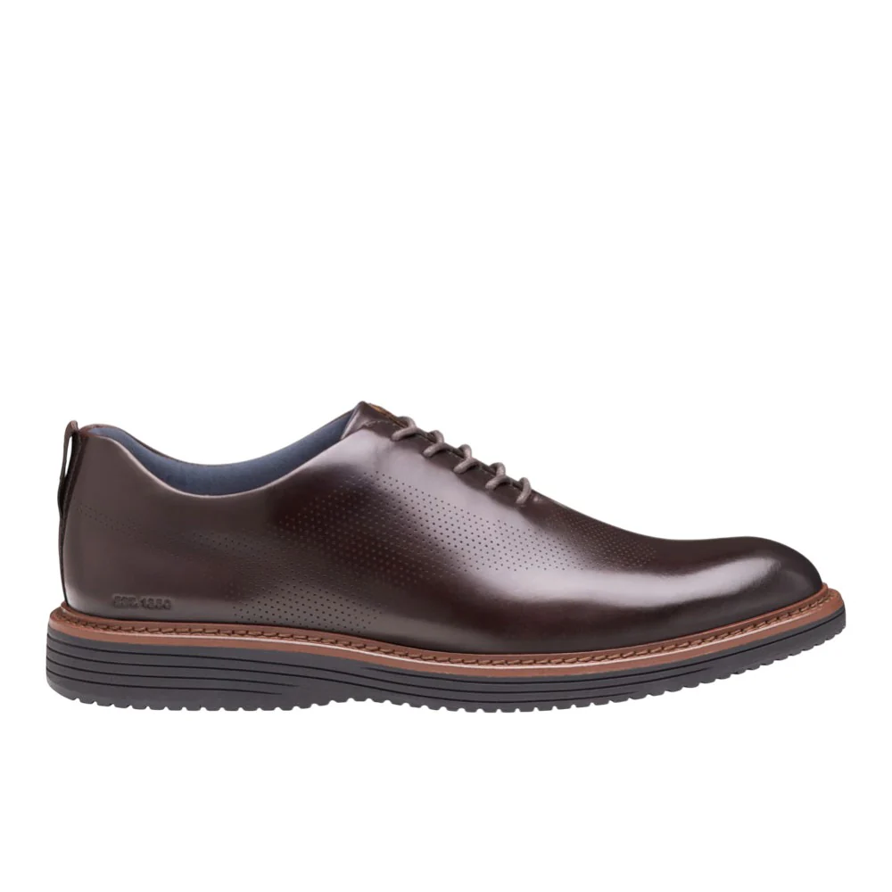 Upton One-Piece Perforated Plain Toe Lace Up Dress Shoes