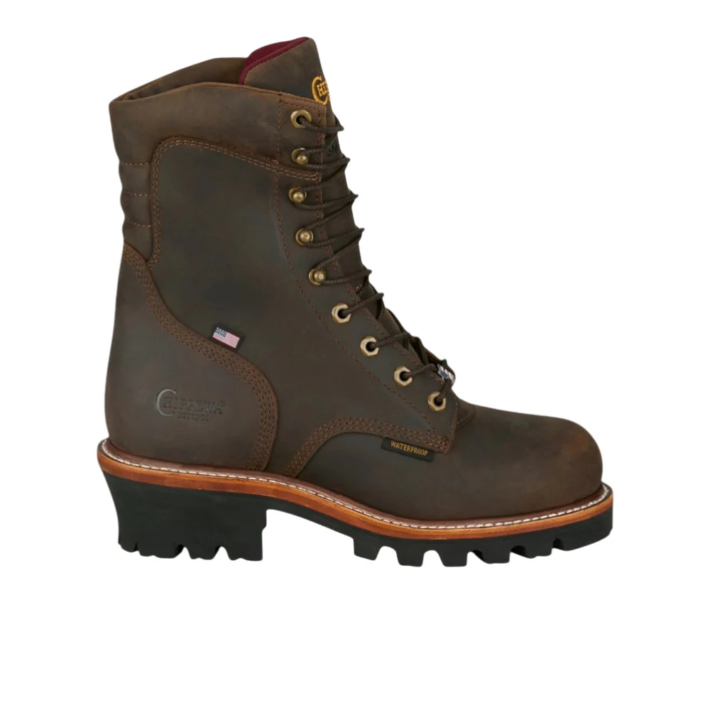 USA Super Logger 8 Inch Steel Toe Work Boots
