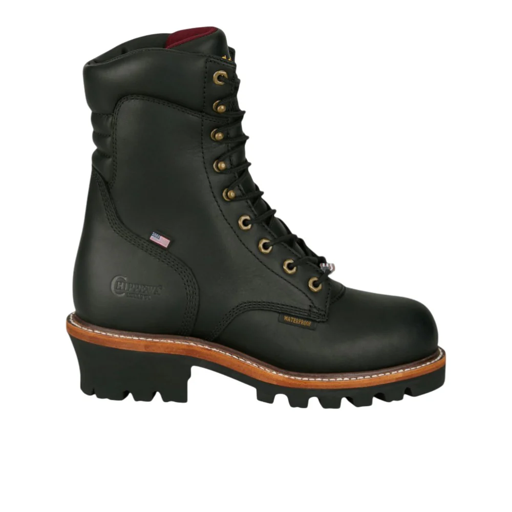 USA Super Logger 9 Inch Waterproof Steel Toe Work Boots
