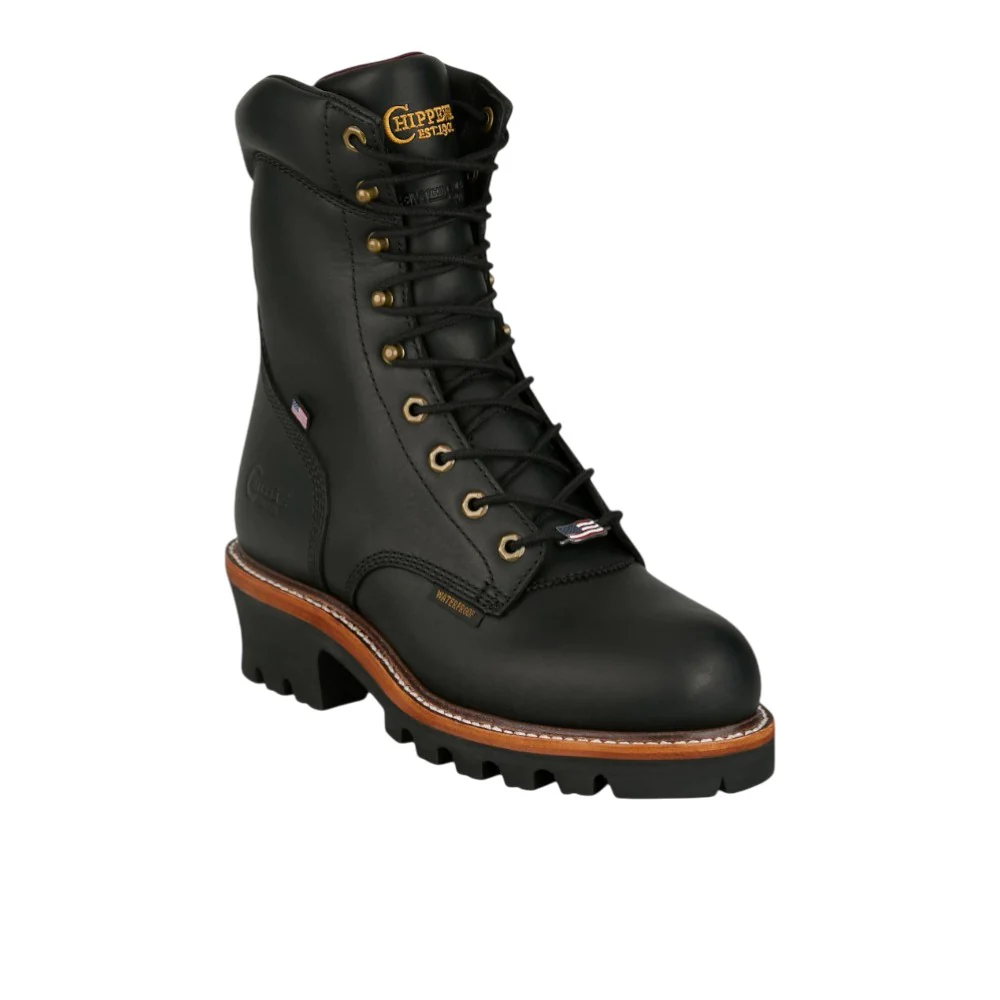 USA Super Logger 9 Inch Waterproof Steel Toe Work Boots - Image 2