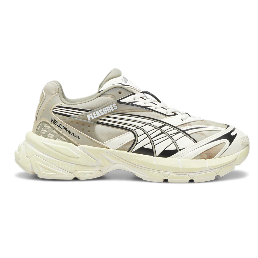 PUMA x PLEASURES Velophasis Overdye Lace Up Sneakers