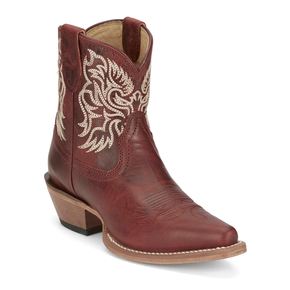 Isabella 7 Inch Snip Toe Cowboy Booties - Image 2