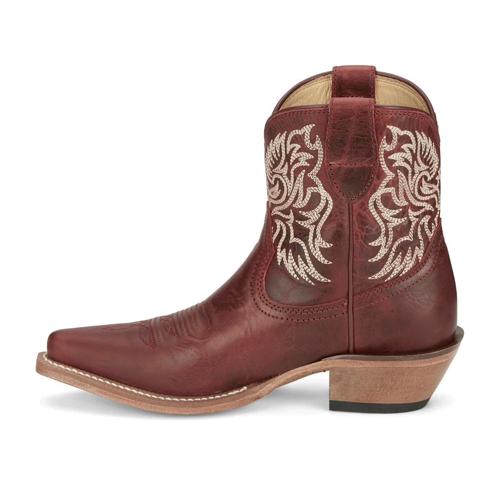 Isabella 7 Inch Snip Toe Cowboy Booties - Image 3