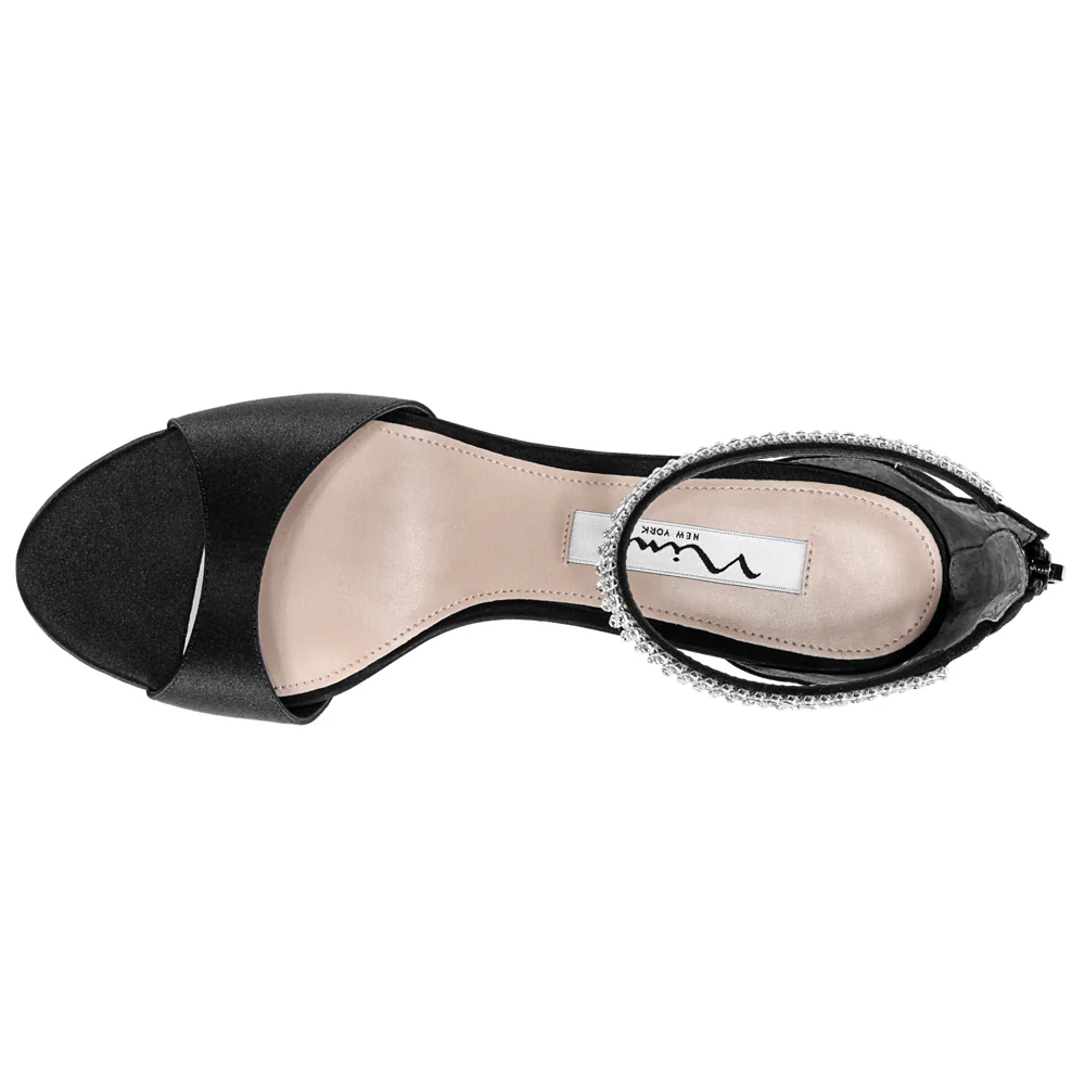 Volanda Rhinestone Ankle Strap Evening Sandals - Image 5
