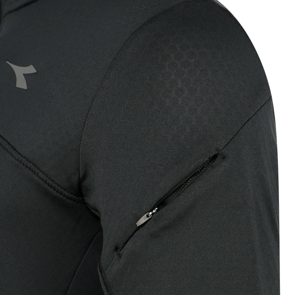 Warm Up Winter Protection Mock Neck Long Sleeve Quarter Zip Pullover - Image 3