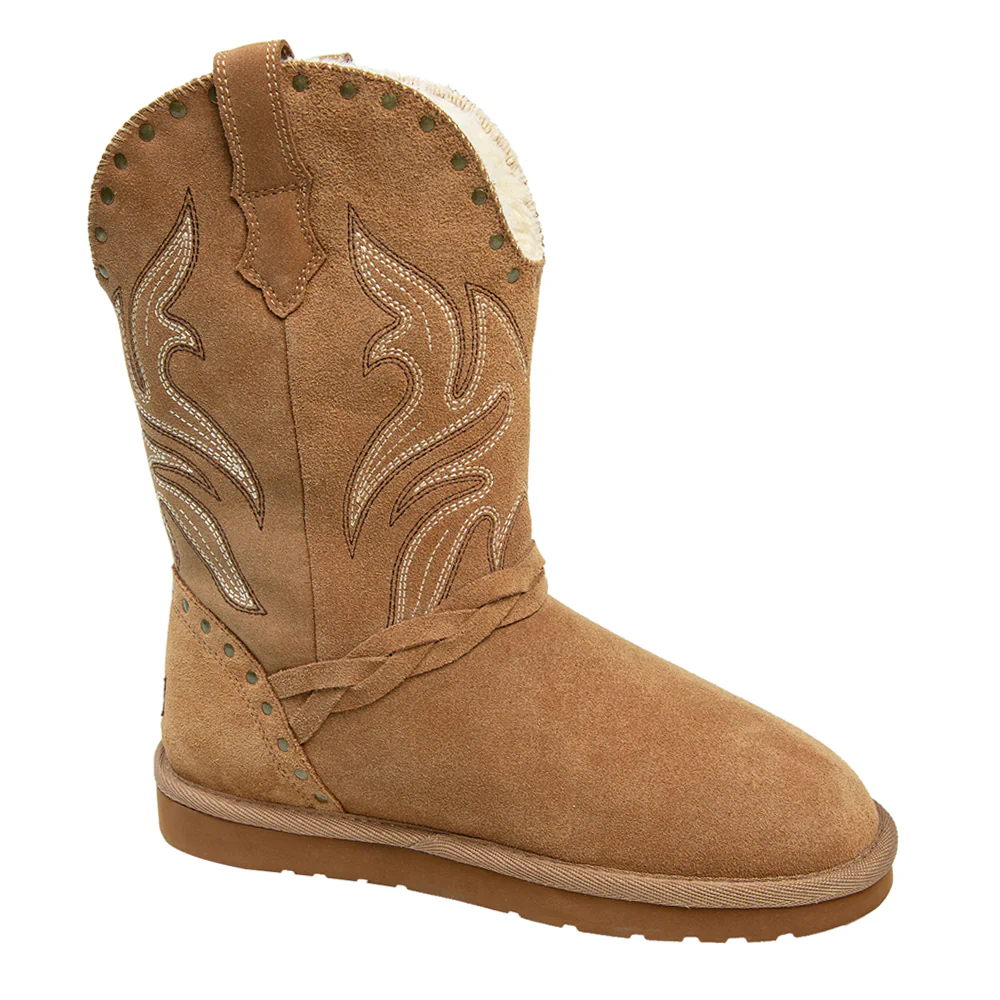 Wrangler Embroidered Studded Round Toe Pull On Boots - Image 2