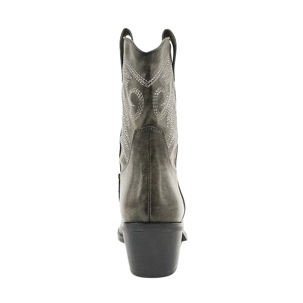 Zahara Embroidered Pointed Toe Cowboy Boots - Image 5
